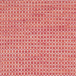 Textured handwoven carpet in bright coral red