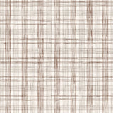 Fabric with watercolor plaid pattern in shades of dark brown.