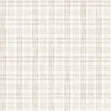 Wallpaper with watercolor plaid pattern in shades of taupe. 