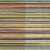 Multicolored striped flatweave rug in pastel colors