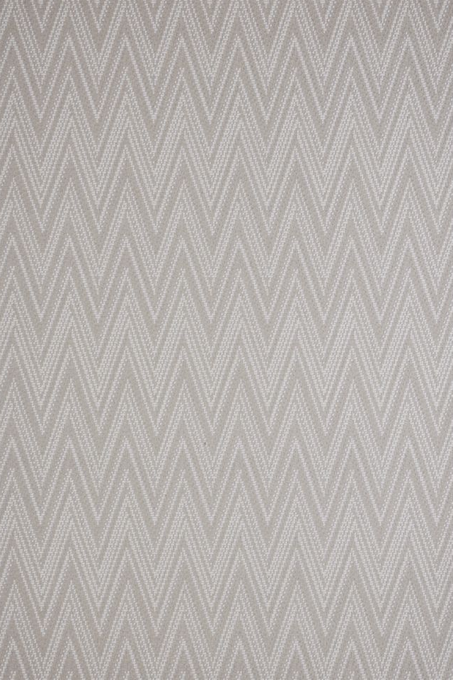 Broadloom carpet in dense zigzag stripe in tonal beige.