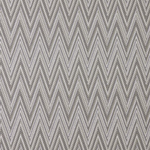 Broadloom carpet in dense zigzag stripe in grey and white. 
