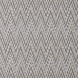 Broadloom carpet in dense zigzag stripe in grey and white. 