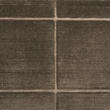 Textural performance broadloom carpet in grid design in brown