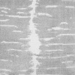 Broadloom carpet in a dimensional abstract painterly pattern in light grey on a white field.