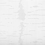 Broadloom carpet in a dimensional abstract painterly pattern in bright white on a pale grey field.
