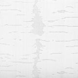 Broadloom carpet in a dimensional abstract painterly pattern in bright white on a pale grey field.
