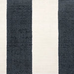 Broadloom carpet swatch in a stripe pattern in a dark blue design