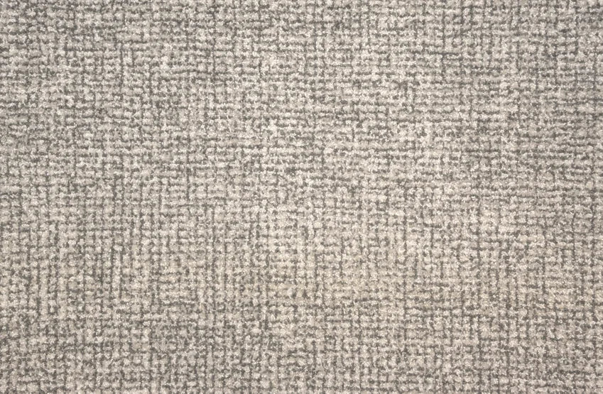 Broadloom carpet swatch in a stripe pattern in a grey design