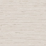 Detail of wallpaper in a textural striped pattern in shades of beige and grey.