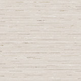 Detail of wallpaper in a textural striped pattern in shades of beige and grey.
