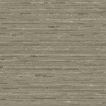 Detail of fabric in a textural striped pattern in shades of muted olive green. 