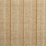 Broadloom carpet swatch in a stripe pattern in a tan and white design