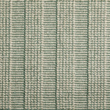 Broadloom carpet swatch in a stripe pattern in a sage and white design
