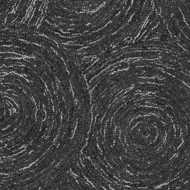 Broadloom carpet swatch geometric design in black white