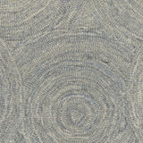 Broadloom carpet swatch geometric design in light blue yellow
