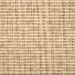 Broadloom carpet with textural weave in cream and camel brown. 