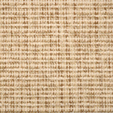 Broadloom carpet with textural weave in cream and camel brown. 