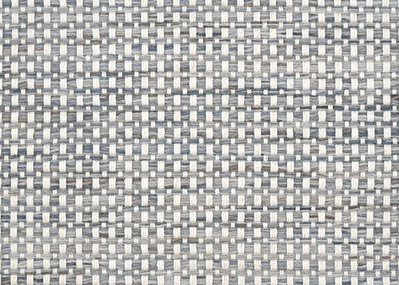 Broadloom carpet in a heathered plain weave with ivory and cool grey.
