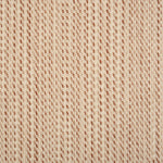 Broadloom carpet in a textural basketweave stripe in cream with stripes of pink and rose red.