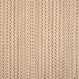 Broadloom carpet in a textural basketweave stripe in cream with stripes of pink and rose red.
