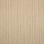Broadloom carpet in a textural basketweave stripe in cream with stripes of ecru.