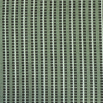 Close-up of a textured green fabric with a subtle stripe pattern