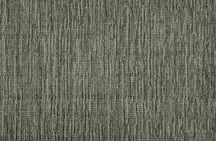 Broadloom carpet swatch in a textured pattern in a green design