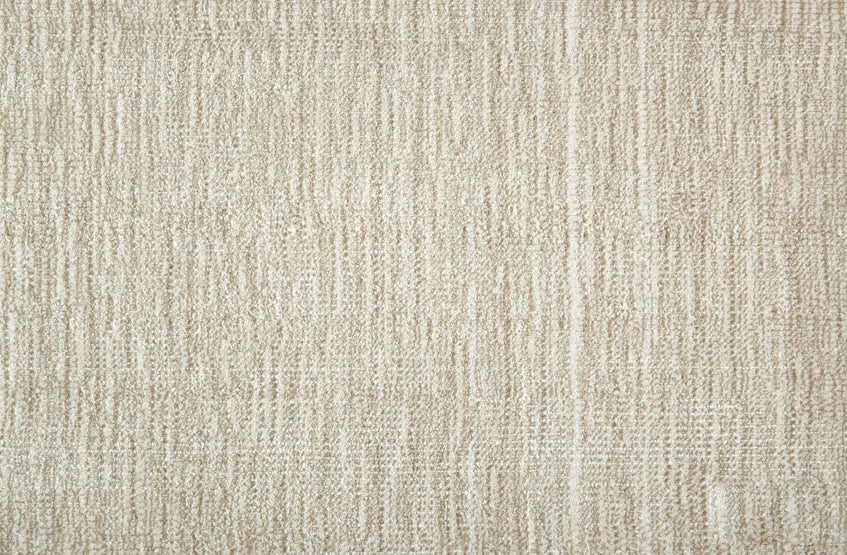Broadloom carpet swatch in a textured pattern in a white neutral design