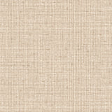 Detail of fabric in a textured tweed pattern in shades of tan.