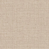 Detail of wallpaper in a textured tweed pattern in shades of tan.
