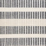 Broadloom carpet swatch in a stripe pattern in a black design