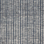 Broadloom carpet swatch in a stripe pattern in a blue design
