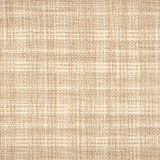 Broadloom carpet in a strié basketweave pattern in cream and tan.