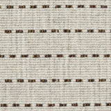 Broadloom carpet detail in a oatmeal field with a burnt sienna dotted stripe.
