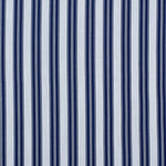 Striped performance fabric in blue on white.