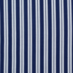 Striped performance fabric in white on blue.