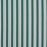 Striped performance fabric in white on green.