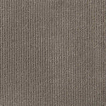 Broadloom carpet swatch in a stripe pattern in a grey brown design