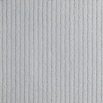  Broadloom carpet in white, with a textural stripe.Broadloom carpet swatch in a textured pattern in a white design