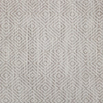 Broadloom carpet swatch in a geometric pattern in a grey design