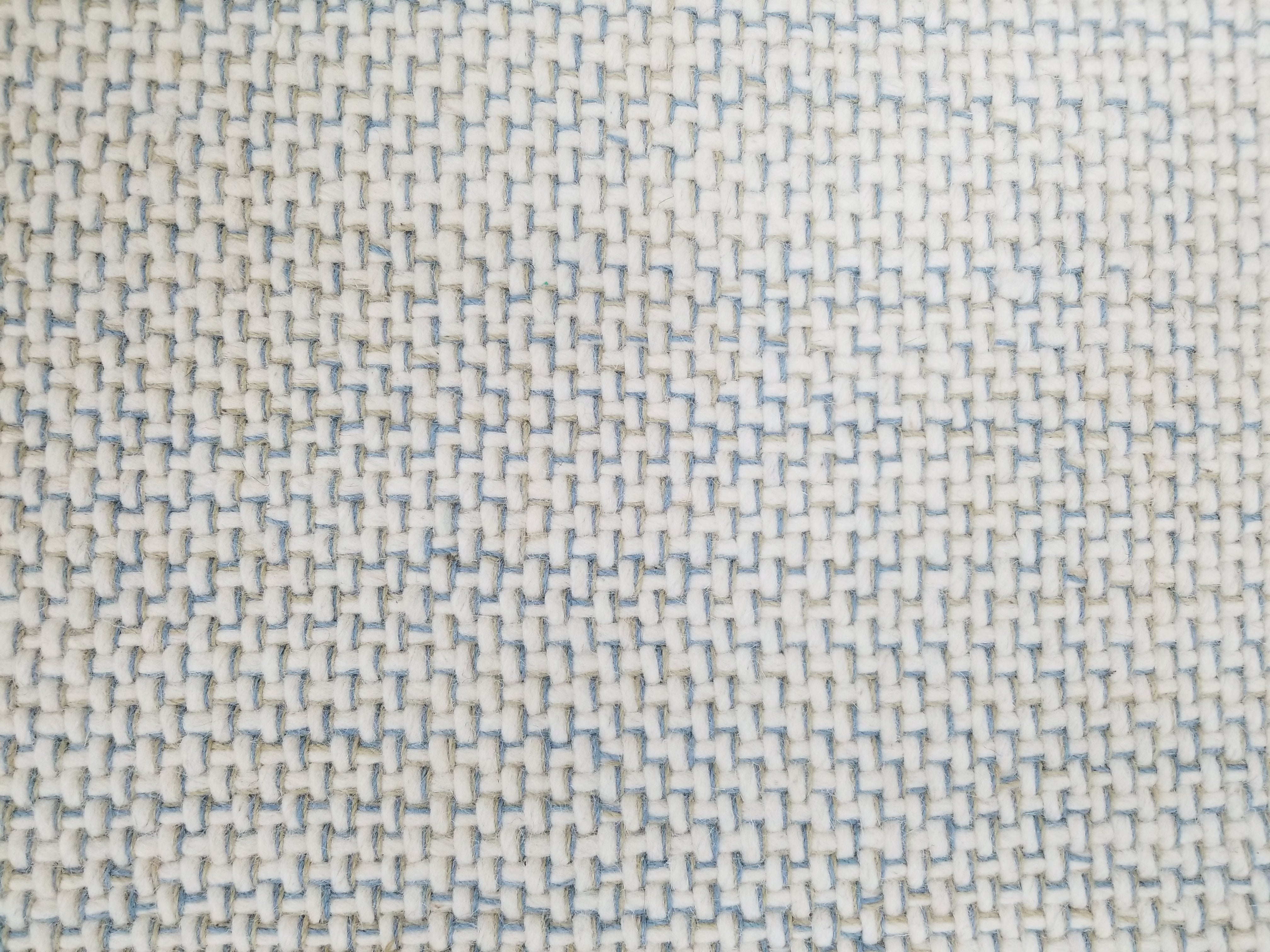 Berlin rug in textural design in blue and grey stiching 