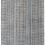 Sheet of hand-painted wallpaper with an irregular grid pattern in charcoal on a gray field.