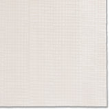 Detail of a hand-painted wallpaper swatch with an irregular grid pattern in beige on a cream field.