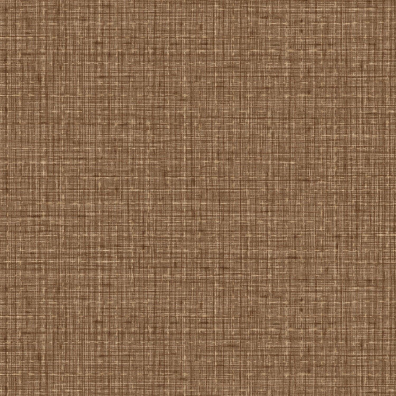 Detail of wallpaper in a textured tweed pattern in shades of warm caramel brown. 
