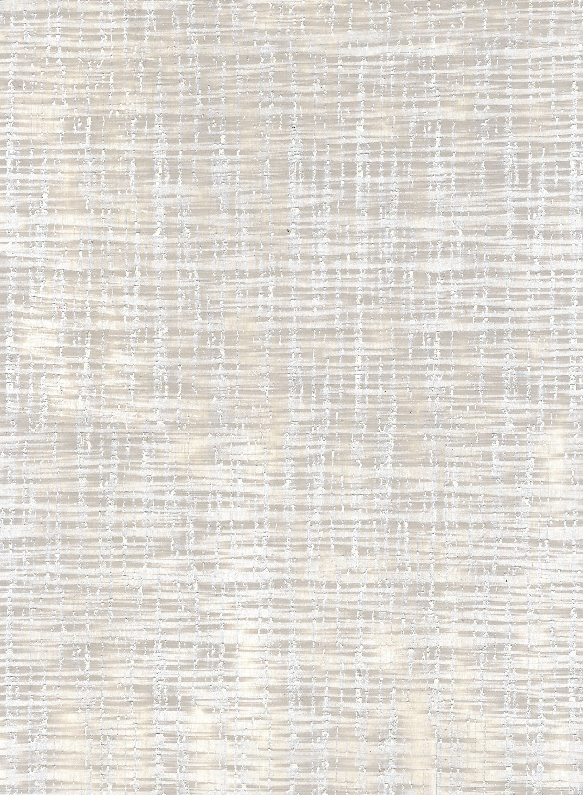 Detail of wallpaper in an irregular tweed print in cream and tan.