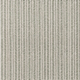 Fabric in a painterly herringbone print in green and brown on a cream field.