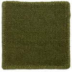 Flatweave dhurrie sample in moss green
