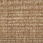 Broadloom carpet in subtle stripe in warm brown.