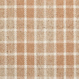Broadloom carpet swatch in a checkered pattern in a orange design